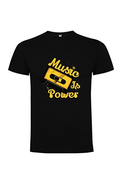 iLovePrints Golden Music Power Tshirt