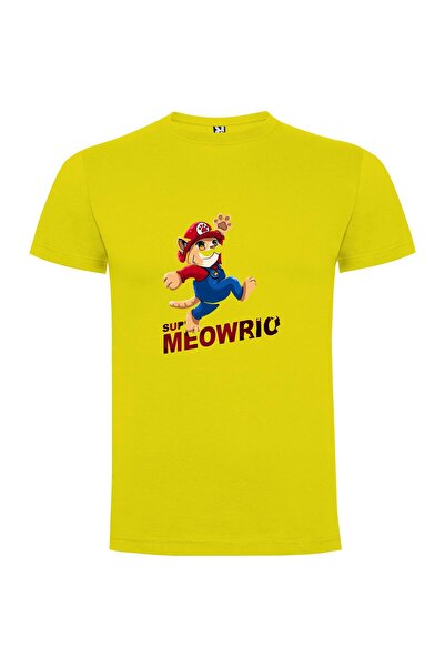 iLovePrints Mario Meow Cap Tshirt