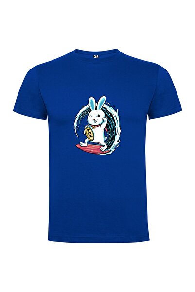 iLovePrints Surfing Electrixbunny Rabbit Tshirt