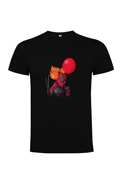 iLovePrints Red Masked Deadpool Portrait Tshirt
