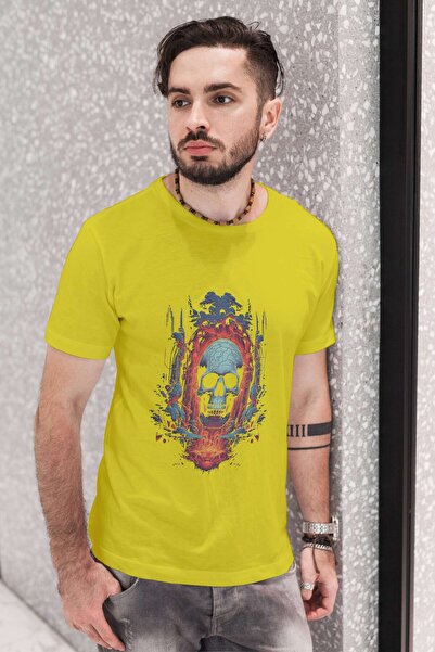 iLovePrints Abstract Skull Artwork Tshirt