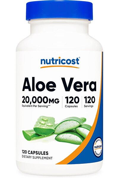 Nutricost Aloe Vera 20,000mg, 120 Capsules - Gluten Free, Non-GMO, Vegetarian...