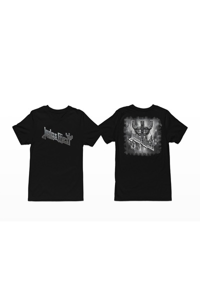 iLovePrints Judas Priest Cross Logo Black T-Shirt