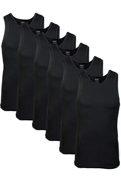 GILDAN Men's G1104 Sleeveless Undershirt, Multi-pack