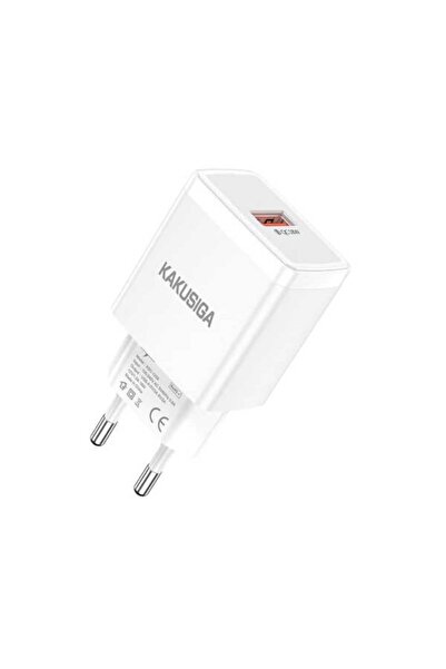 KAKUSİGA Φορτιστής 18W χωρίς καλώδιο, 1 Θύρα USB-A, Λευκός