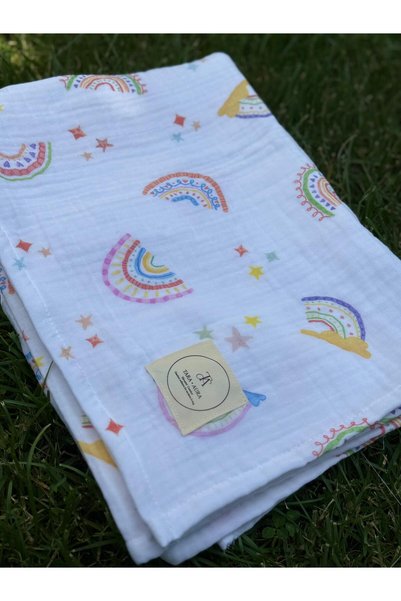 TaraAura 100% Cotton 4 Layer Muslin Baby Blanket