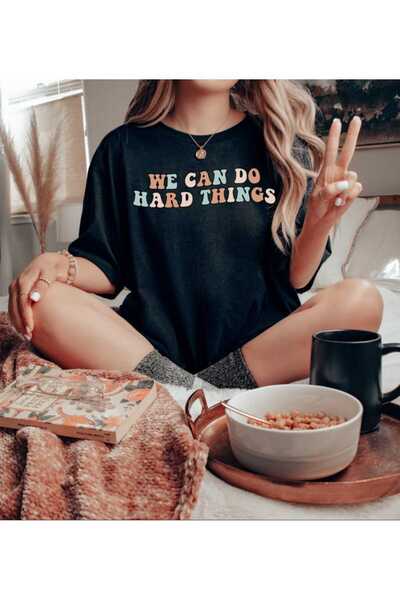 JENOLAN Γραπτό εμπριμέ Oversize Casual Boyfriend T-shirt