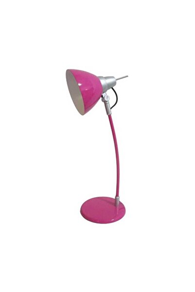 EUROLAMP Ferrara Ροζ Φωτιστικό γραφείου μεταλλικό, με Ντουί E14