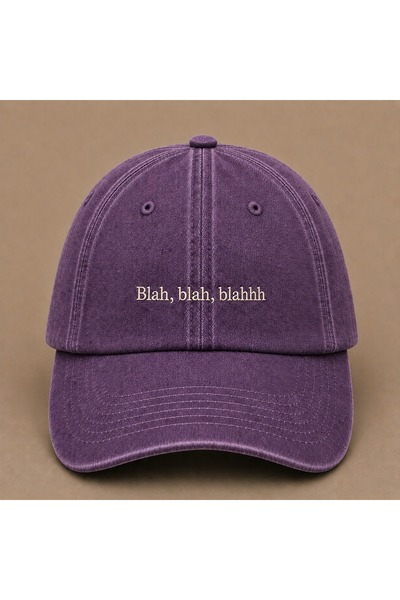 WeavedCo Blah Blah Blah (Falan Filan) Embroidered Vintage Washed Cap Hat