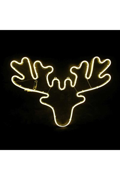 Generic Φωτοσωλήνας NEON LED κεφάλι ταράνδου, 60,5x42 cm με 3 m φωτοσωλήνα, I...