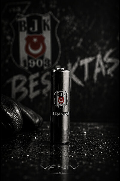 VENİV Metal Kasa Lisanslı Doldurulabilir Beşiktaş Taraftar Çakmağı