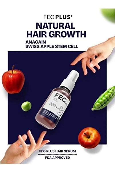 FEG Hair Growth Serum - 22% Seaweed Extract For Hair Loss Control & Hair Growth In Men & Women