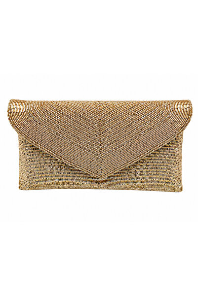 ARCAD Luxury Handmade Beaded Evening Bag with Chain Strap – Women's Party Clutch