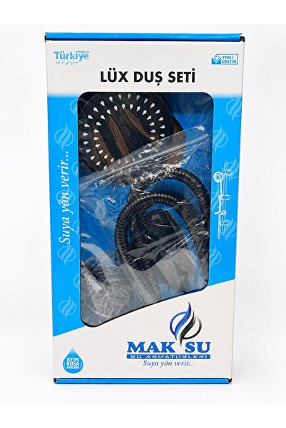 maksu Mafsallı Duş Seti Siyah