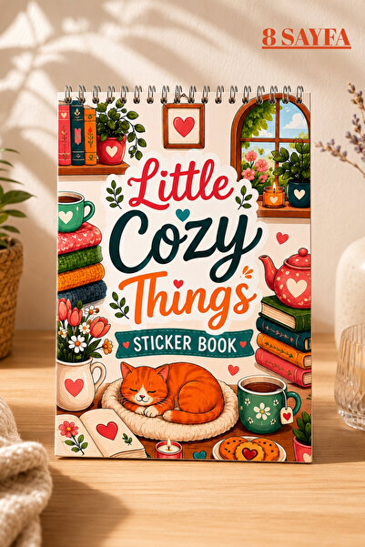 birikiyedi Little Cozy Things Sticker Book /Sticker/ Ajanda /Sticker Defteri ...