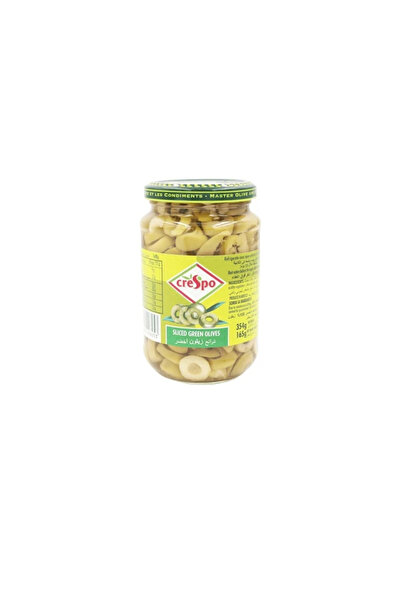 crespo Sliced Green Olives (Jar) 333 Gr X 12