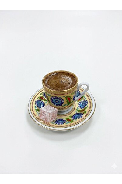 Altabi Porcelain Coffee Set for 6 People |   Special Design |   90 ml