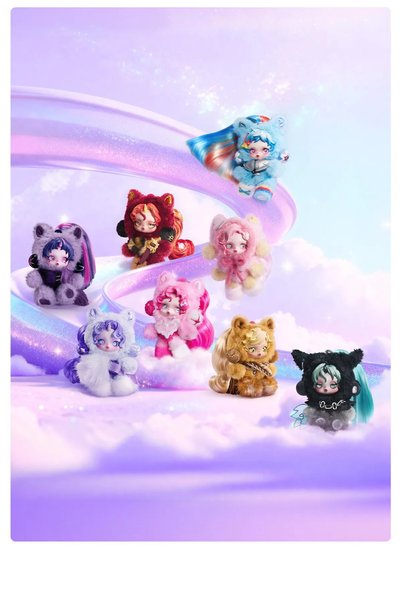 Pop Mart x Skullpanda POP MART Peluş Bebek "SKULLPANDA - My Little Pony Series" (Blind Box)