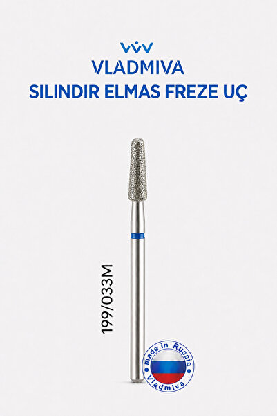 VLADMİVA Elmas Freze Ucu Silindir Et Açma Uç – 199/033M