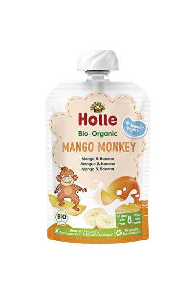 Holle Piure de mago si banane cu iaurt fara gluten pentru copii 8 luni,