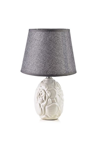 MONDEX Lampă de masă ceramică LETI 11x20x31.5 cm Gri 1 buc.