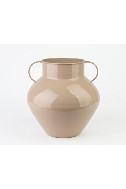MONDEX Vază Metal ROGER 18.5x31x34 cm Bej 1 buc.