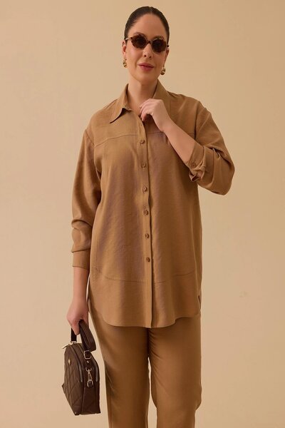Rain and River Plus Size Relaxed Fit Shirt