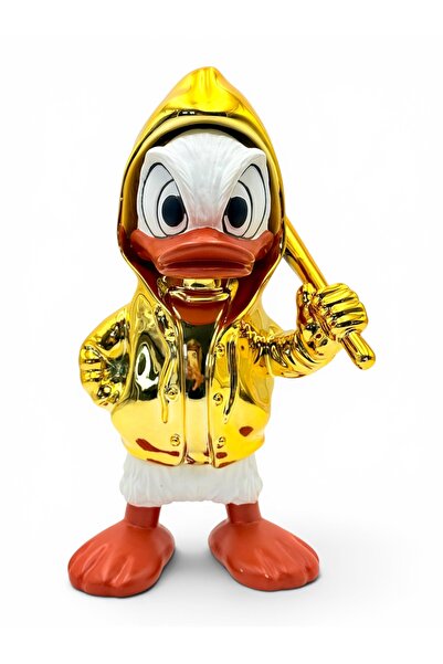 And Iconic Donald Duck Heykeli | Gold Krom Pop Art Dekoratif Obje