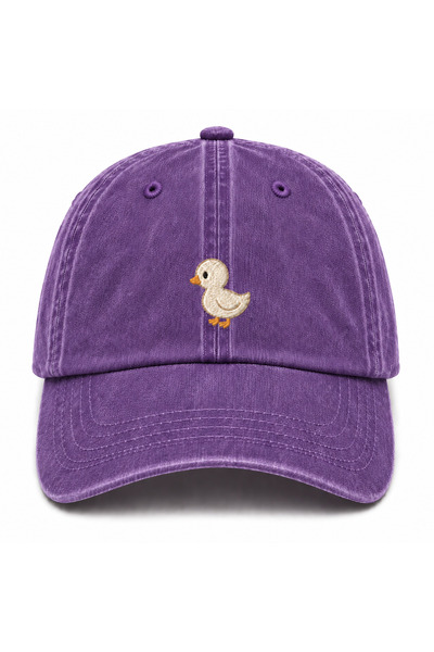 WeavedCo Minimalist Duck Embroidered Vintage Washed Cap Hat