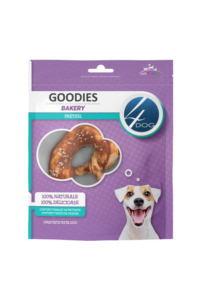 4dog GOODIES Αρτοποιείο Πρέτσελ Λιχουδιές για Σκύλους με Κοτόπουλο, 100γρ