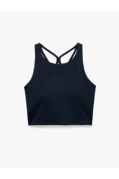 Koton Back Detailed Strappy Sleeveless Sports Bra