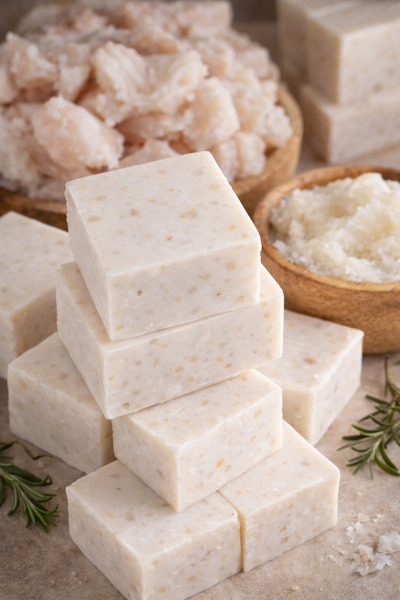 Herbliss Natural Tail Oil Soap – Traditional Handmade, for Skin and Hair Care