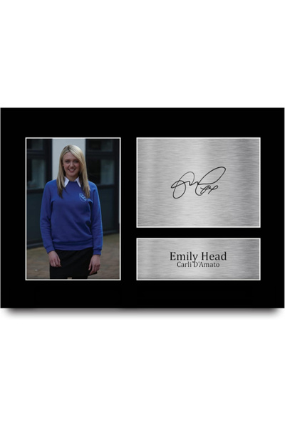 HWC Trading A4 Emily Head Inbetweeners Carli Gifts Printed Signed Autograph P...