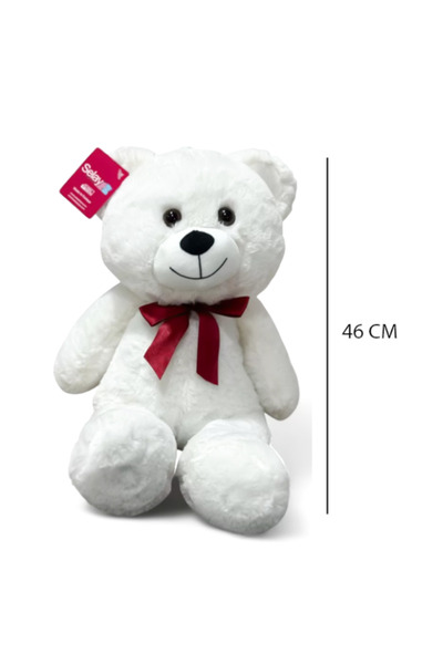 SELAY TOYS Plush Shaggy Bear White 46 cm 4564