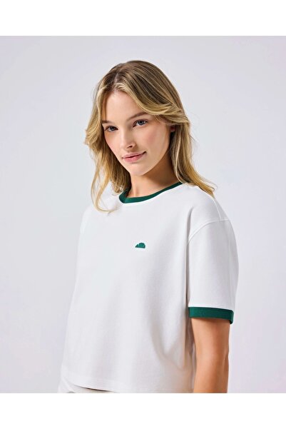 Ellesse 6SF5024-OF Kadın Tişört - Kırık Beyaz