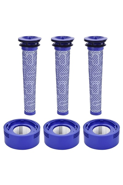 Litago Set filtre pentru aspiratoare Dyson V7 V8 V8+, 6 piese, alb
