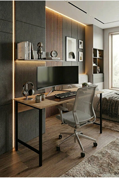 papi-co Forge Lite Çalışma Masası 140x60 cm Metal Ayaklı Bilgisayar Masası Mo...