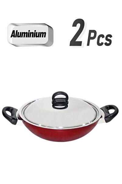 Prestige Classic. Flat Bottom Kadai Red 20cm