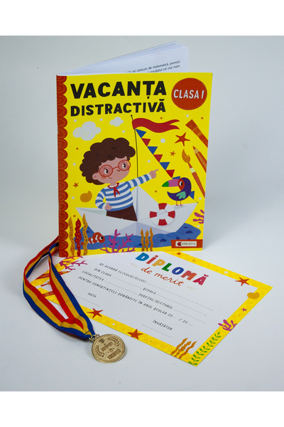 Kreativ Pachet - Caiet de sărbători - Clasa I + Diploma de merit + Medalie GR...