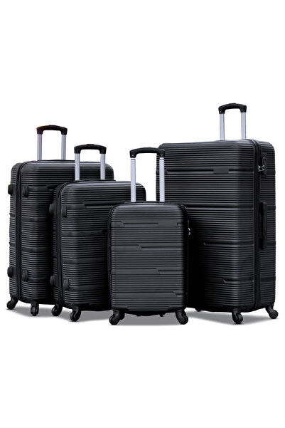 ZAAPPY Hard Shell Horizon Line ABS Lightweight 4 PCS SET (20/24/28/32 Inch) L...