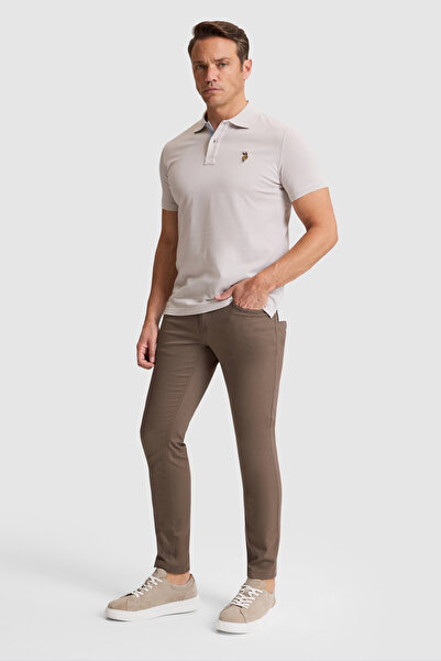 U.S. Polo Assn. Erkek Vizon Kanvas / Chino Pantolon 50322356-VR052