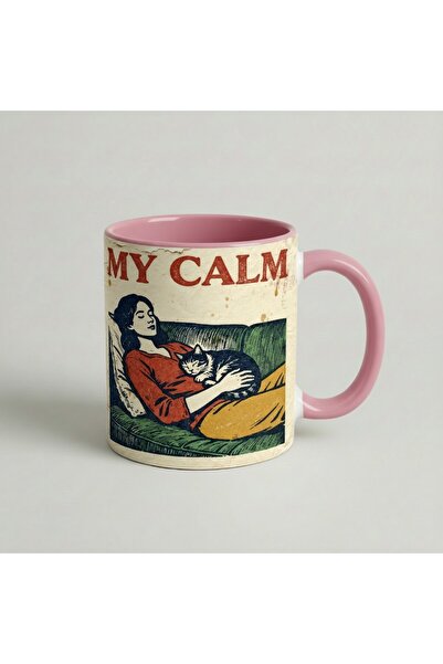 Petgifts Cana Cadou Personalizat Amuzanta Cu Mesaj My Calm - Ceramica 330 Ml