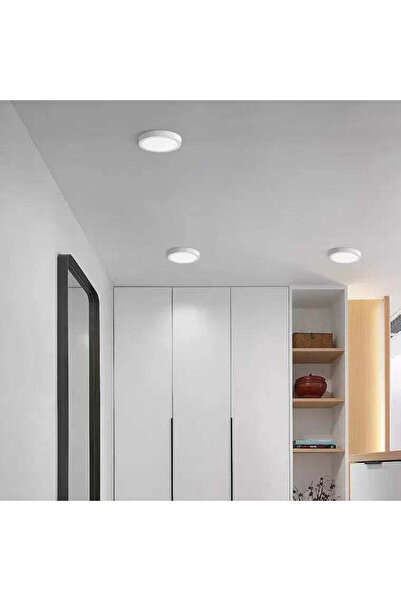 La Cucu Plafoniera LED de Tavan Rotunda, 24W, 17cm, 6000K, Metal Alb – Lumina...
