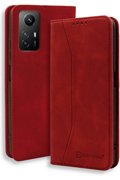 OEM Θήκη Βιβλίο από Συνθετικό Δέρμα Κόκκινο (Redmi Note 12S)