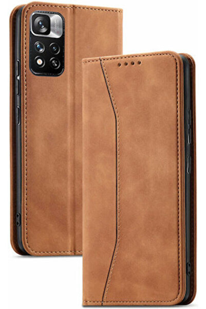 Other Bodycell PU Leather Wallet Synthetic Leather Brown (Redmi Note 11 Pro) ...