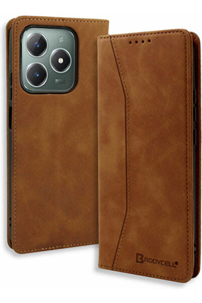 Other Θήκη Bodycell από Συνθετικό Δέρμα / Δερμάτινη Καφέ (Realme C61 4G, Real...