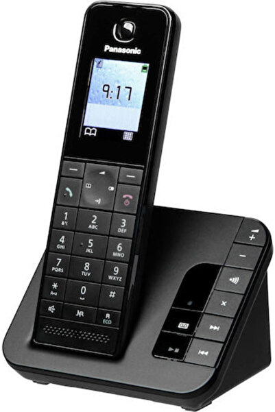 PANASONIC KX-TGH220 Ασύρματο τηλέφωνο με Ελληνικό Μενού Μαύρο
