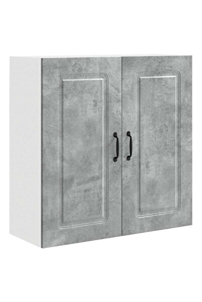 vidaxl Dulap de bucătărie Kalmar Gri din beton 80 x 31 x 80 cm