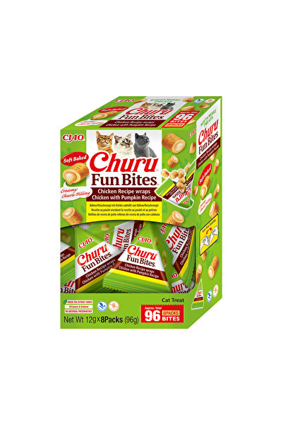 Inaba Churu Fun Bites Gustări pentru pisici cu pui și dovleac 3x10 g