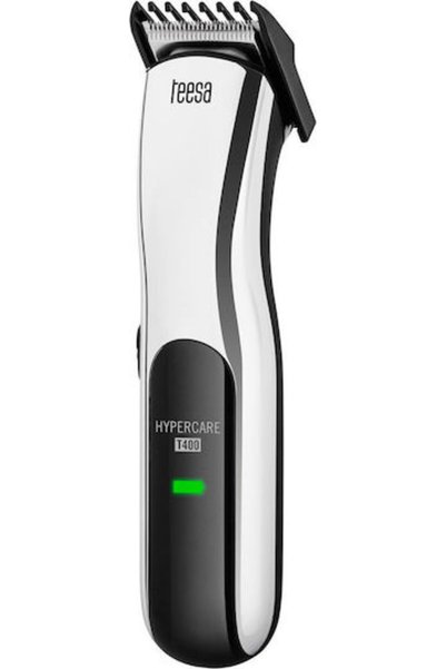 Teesa Hypercare T400 Επαναφορτιζόμενη Κουρευτική Μηχανή Ασημί TSA0525